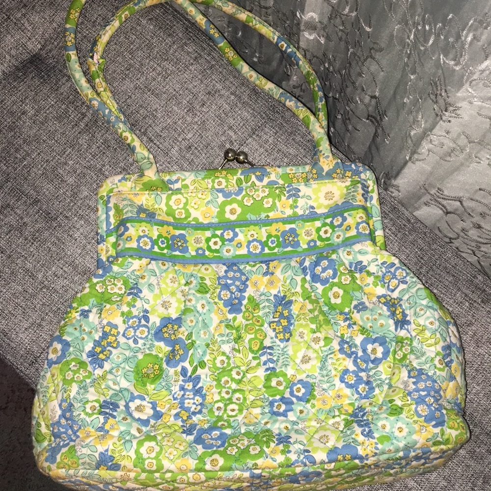 Vera Bradley Yellow Green Aqua purse